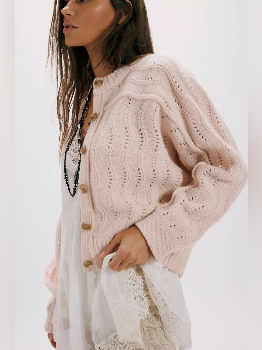 NWT Free People Amsterdam Merino Cardi Sweater